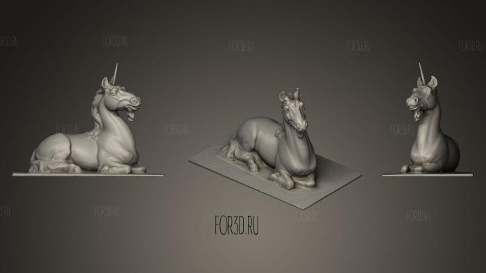 Unicorn Sculpture 3d stl модель для ЧПУ